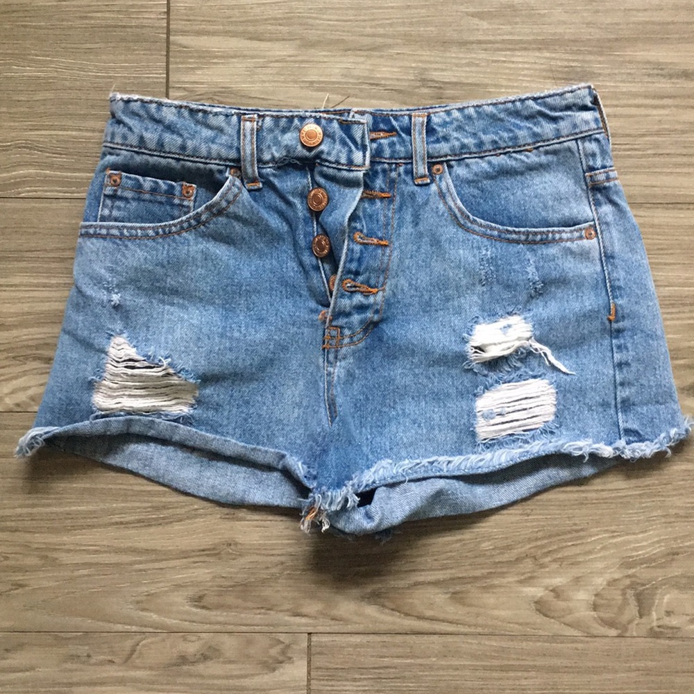 Ripped denim jeans